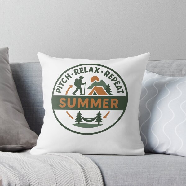 Item preview, Pitch Relax Repeat Summer Camping Camper designed and sold by LuminOrb.