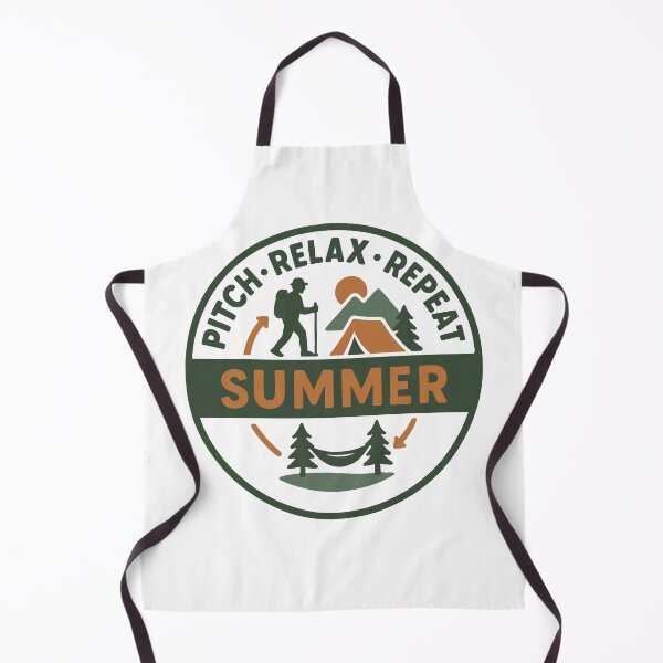 Item preview, Pitch Relax Repeat Summer Camping Camper designed and sold by LuminOrb.