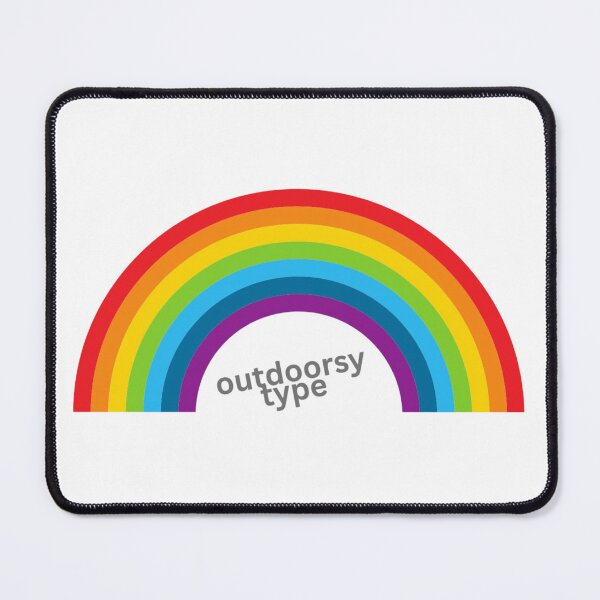 Item preview, Outdoorsy Type Rainbow Design – Hiking, Camping & LGBTQ Pride designed and sold by Free Soul Designs.