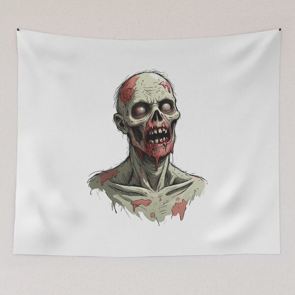 Item preview, Creepy Zombie Horror head design designed and sold by Vintage Designs +.