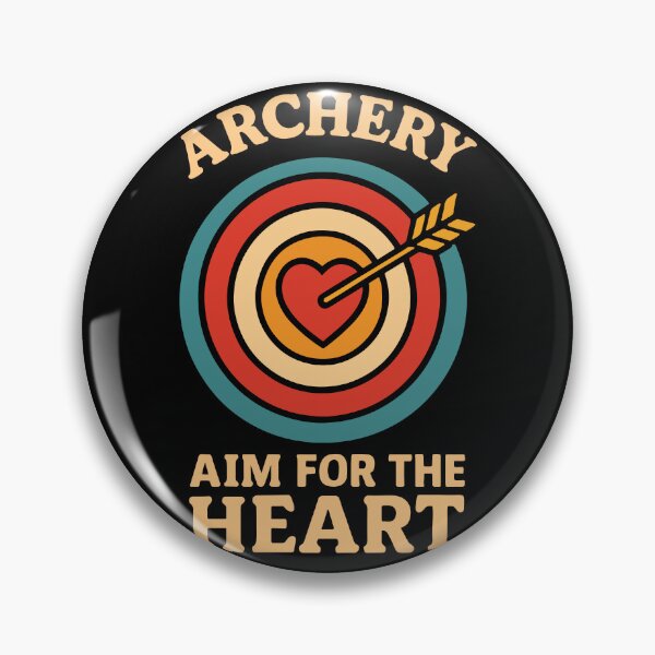 Item preview, Archery Aim For The Heart Bow Hunter Design designed and sold by LuminOrb.