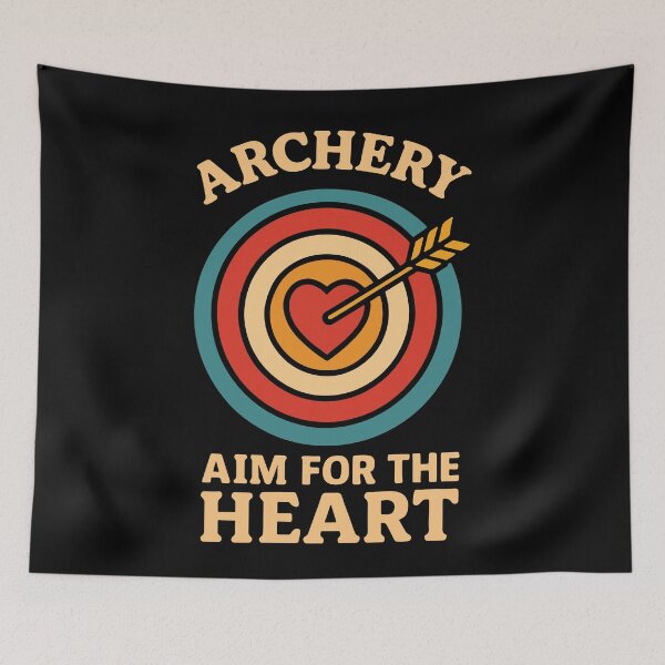 Item preview, Archery Aim For The Heart Bow Hunter Design designed and sold by LuminOrb.