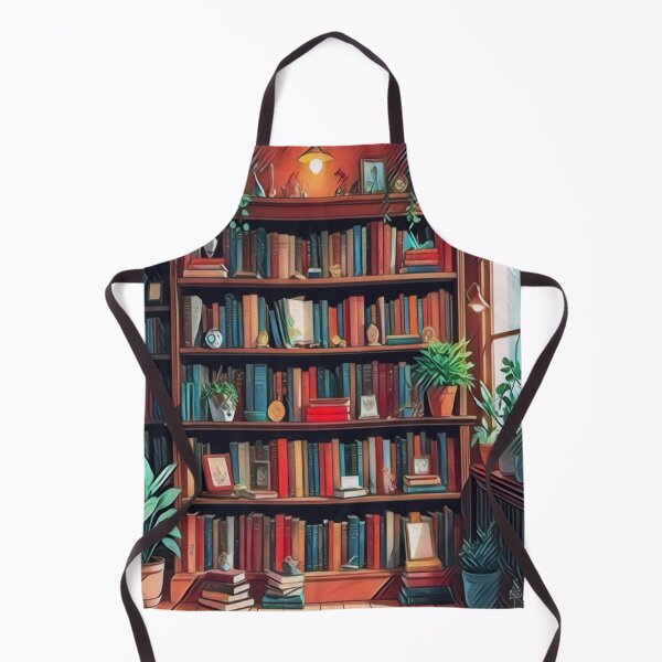 Item preview, Retro Bookshelf Pattern – Vintage Aesthetic Art designed and sold by creativerooney.