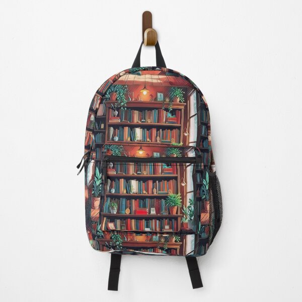 Item preview, Retro Bookshelf Pattern – Vintage Aesthetic Art designed and sold by creativerooney.