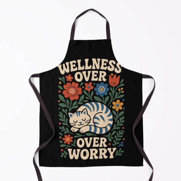 Item preview, Wellness Over Worry Mindfulness Affirmation designed and sold by LuminOrb.