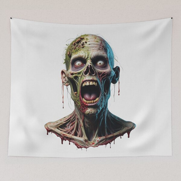Item preview, Creepy Zombie Horror head design designed and sold by Vintage Designs +.