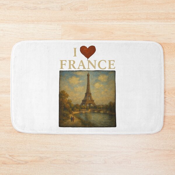 Item preview, I Love France Eiffel Tower – Paris Travel Souvenir Art Design designed and sold by AboutBella.