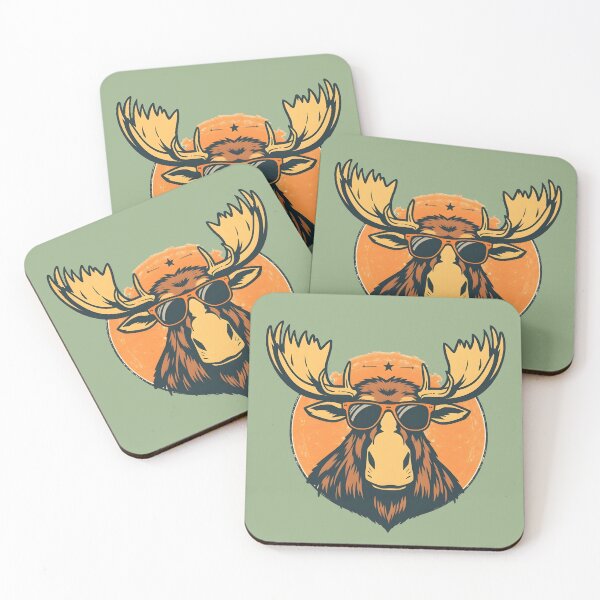 Item preview, Vintage Moose with Sunglasses Wilderness designed and sold by 95kinimoD.
