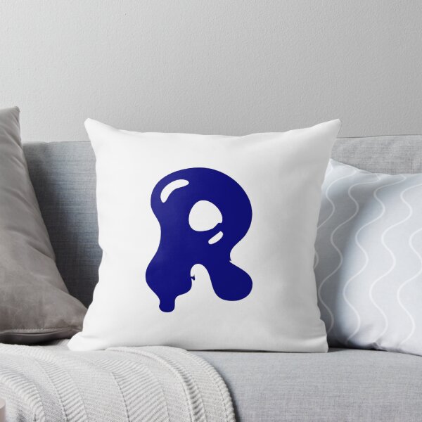 Item preview, Glossy Dark Blue Liquid Letter R Typography Art designed and sold by uncoXab.
