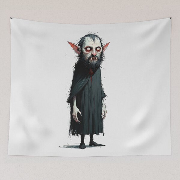 Item preview,  Vampire cartoon illustration designed and sold by Vintage Designs +.