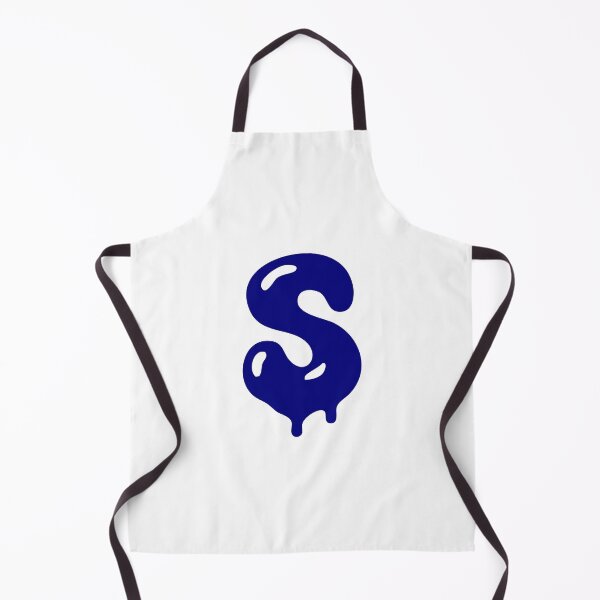 Item preview, Glossy Dark Blue Liquid Letter S Typography Art designed and sold by uncoXab.