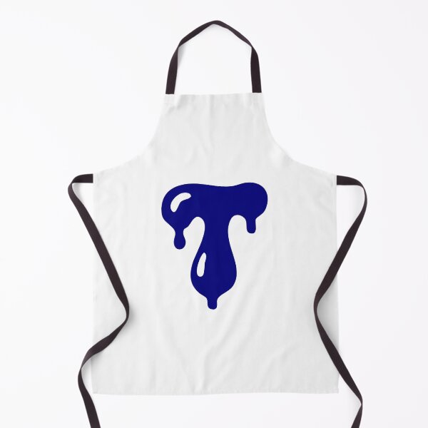 Item preview, Glossy Dark Blue Liquid Letter T Typography Art designed and sold by uncoXab.