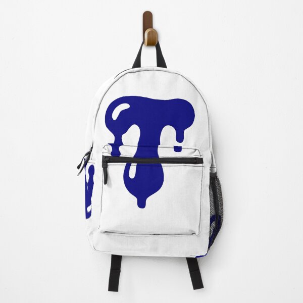 Item preview, Glossy Dark Blue Liquid Letter T Typography Art designed and sold by uncoXab.