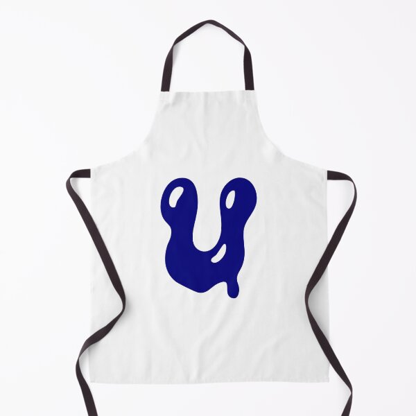 Item preview, Glossy Dark Blue Liquid Letter V Typography Art designed and sold by uncoXab.