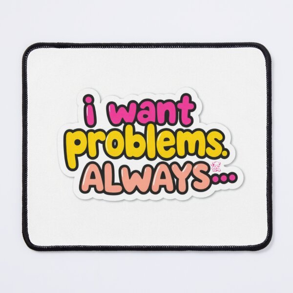 Item preview, I Want Problems Meme Sticker – Funny Nollywood Quote Vinyl Sticker designed and sold by Tiwtiws.