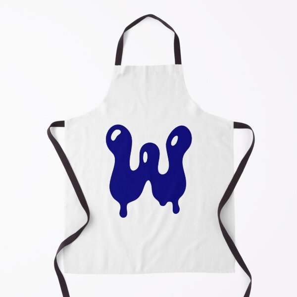 Item preview, Glossy Dark Blue Liquid Letter W Typography Art designed and sold by uncoXab.