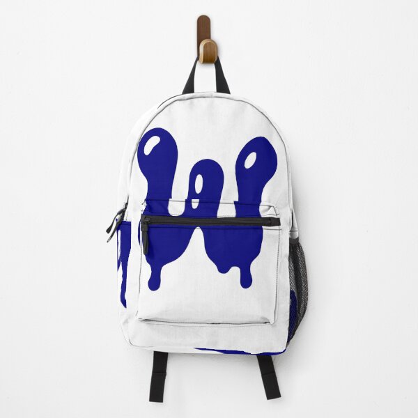 Item preview, Glossy Dark Blue Liquid Letter W Typography Art designed and sold by uncoXab.