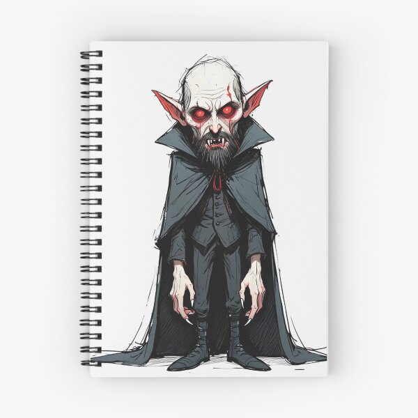 Item preview, Vampire cartoon illustration designed and sold by Vintage Designs +.