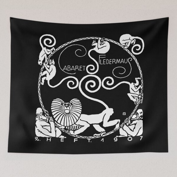 Item preview, Cabaret Fledermaus 1907 Moriz Jung Art Deco Secessionist Vienna designed and sold by Pixelchicken.