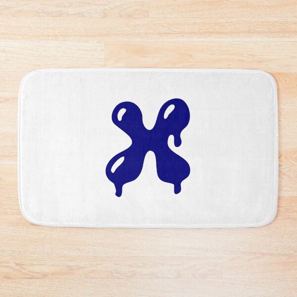 Item preview, Glossy Dark Blue Liquid Letter X Typography Art designed and sold by uncoXab.