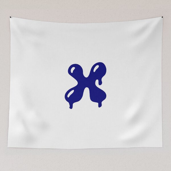 Item preview, Glossy Dark Blue Liquid Letter X Typography Art designed and sold by uncoXab.