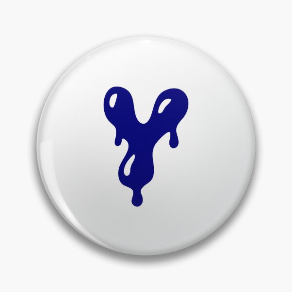 Item preview, Glossy Dark Blue Liquid Letter Y Typography Art designed and sold by uncoXab.