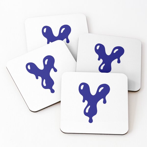 Item preview, Glossy Dark Blue Liquid Letter Y Typography Art designed and sold by uncoXab.