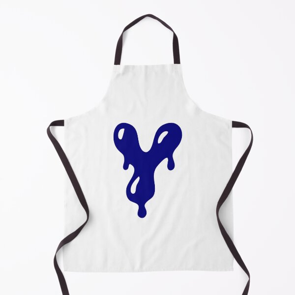 Item preview, Glossy Dark Blue Liquid Letter Y Typography Art designed and sold by uncoXab.