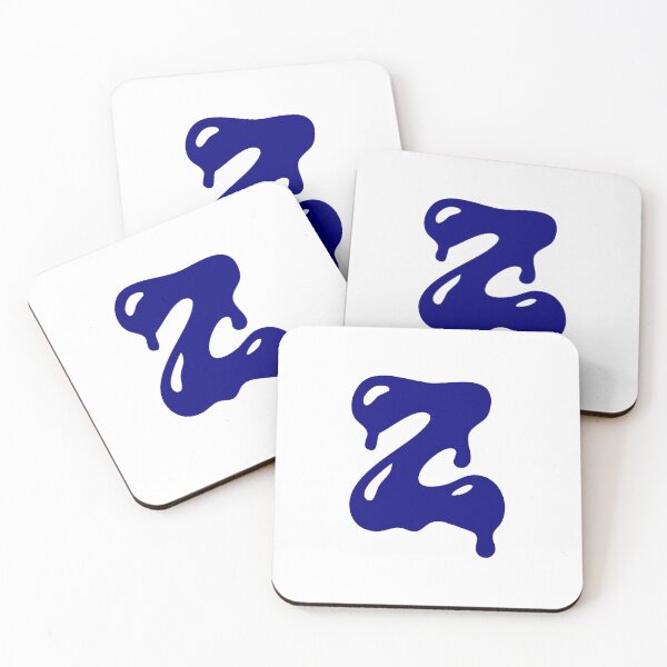 Item preview, Glossy Dark Blue Liquid Letter Z Typography Art designed and sold by uncoXab.