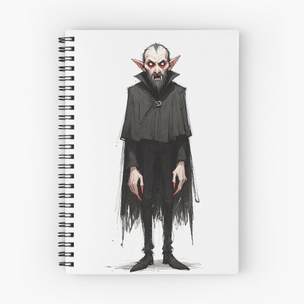 Item preview, Vampire cartoon illustration designed and sold by Vintage Designs +.