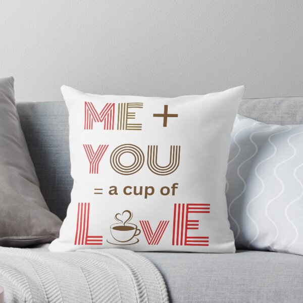 Item preview, ME + YOU = A Cup of Love | Romantic Coffee Quote designed and sold by V7CPrint.