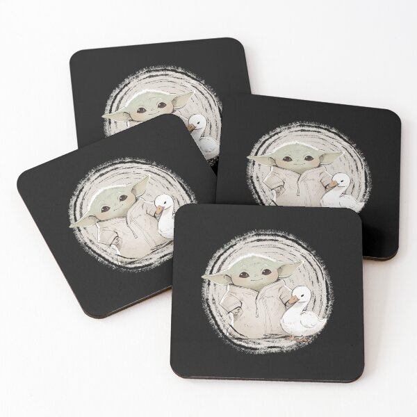 Item preview, BABY YODA WITH SWAN designed and sold by LIS AND MELIVERSO.