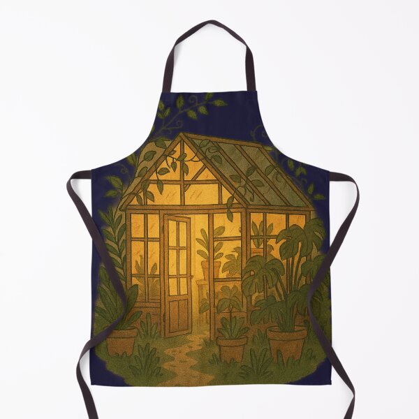 Item preview, Mini Glasshouse – Cozy Glowing Greenhouse Plant Lover Sticker designed and sold by Feral Confetti.