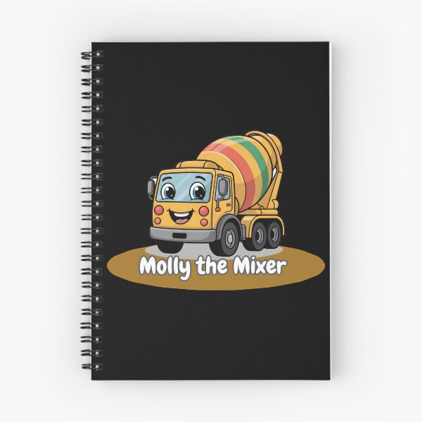 Item preview, Molly the Mixer – Cute Construction Cement Truck Sticker for Kids designed and sold by ArtistanForge.