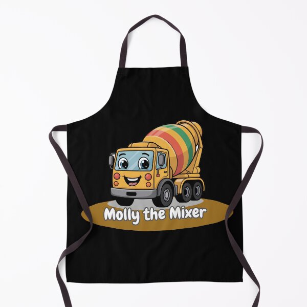 Item preview, Molly the Mixer – Cute Construction Cement Truck Sticker for Kids designed and sold by ArtistanForge.