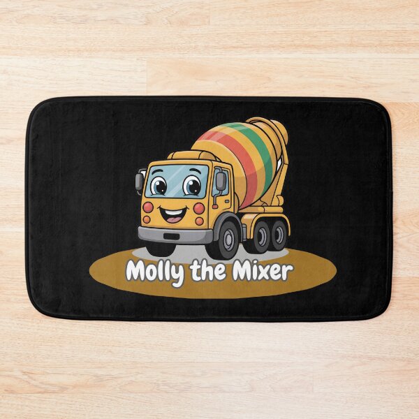 Item preview, Molly the Mixer – Cute Construction Cement Truck Sticker for Kids designed and sold by ArtistanForge.