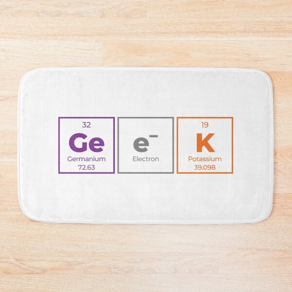 Item preview, Geek Periodic Table Outline Horizontal Design – Minimalist Funny Science Gift for Geeks designed and sold by Rodney's Marketplace.