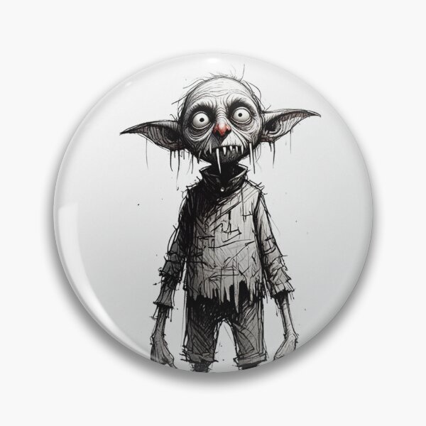 Item preview, Cute cartoon Hobgoblin goblin character illustration designed and sold by Vintage Designs +.