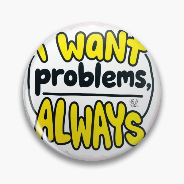 Item preview, I Want Problems Meme Sticker – Funny Nollywood Quote Vinyl Sticker designed and sold by Tiwtiws.