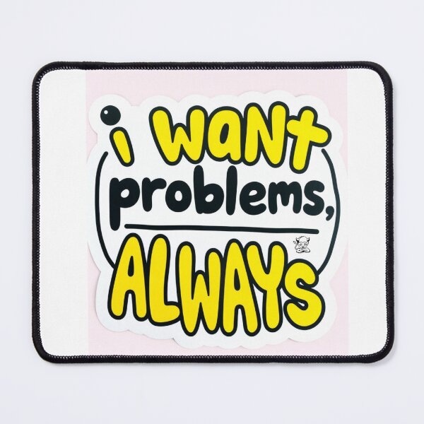 Item preview, I Want Problems Meme Sticker – Funny Nollywood Quote Vinyl Sticker designed and sold by Tiwtiws.