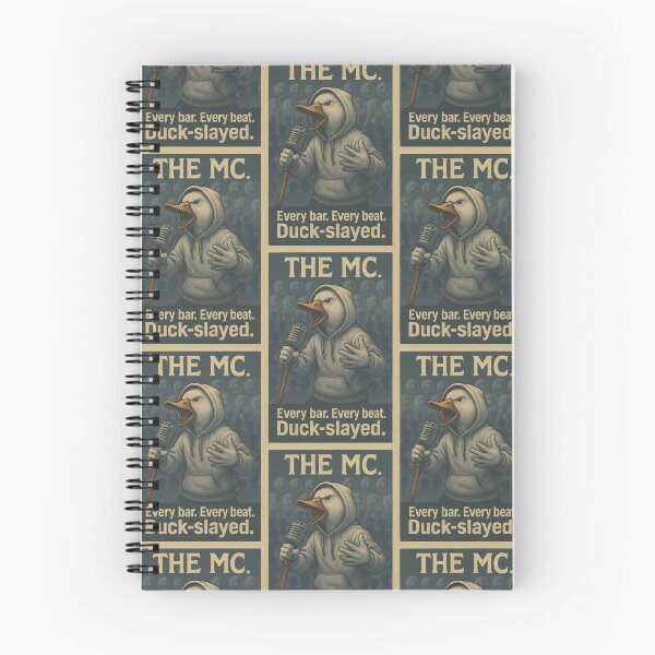 Item preview, The MC Duck Vintage Design Every Bar Every Beat Duck-slayed designed and sold by TeeTimeTreasure.