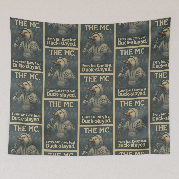 Item preview, The MC Duck Vintage Design Every Bar Every Beat Duck-slayed designed and sold by TeeTimeTreasure.
