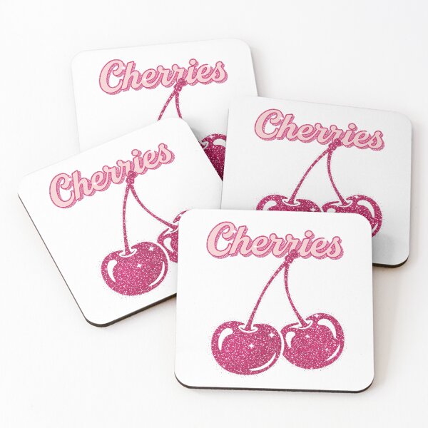Item preview, Glitter Effect Pink Cherries designed and sold by Claustronautas.