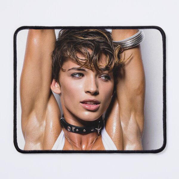 Item preview, Beautiful sexy gym woman posing with her arms up showing her armpits sweating designed and sold by Vintage Designs +.