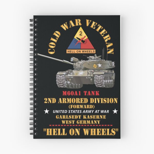 Item preview, Army - Cold War Vet -  2nd Armored Division  - Garlstedt, Germany - M60A1 Tank  - Hell on Wheels designed and sold by Military Insignia Products.