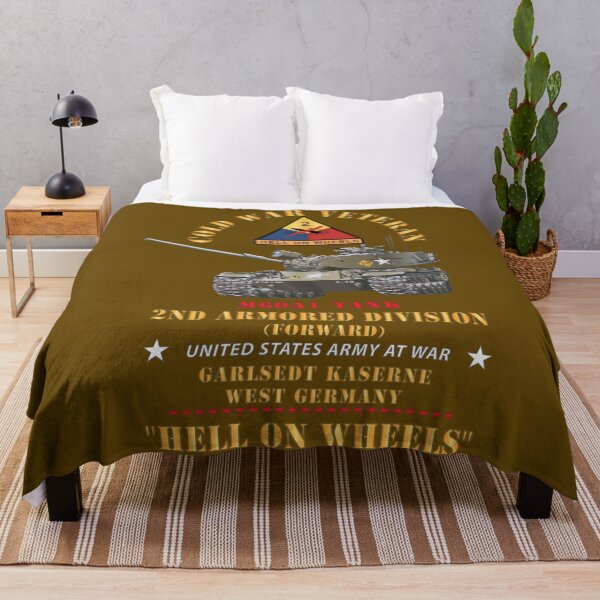 Item preview, Army - Cold War Vet -  2nd Armored Division  - Garlstedt, Germany - M60A1 Tank  - Hell on Wheels designed and sold by Military Insignia Products.