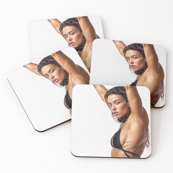 Item preview, Beautiful sexy gym woman posing with her arms up showing her armpits sweating designed and sold by Vintage Designs +.