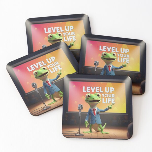 Item preview, lizard meme | level up designed and sold by sketchlab-co.