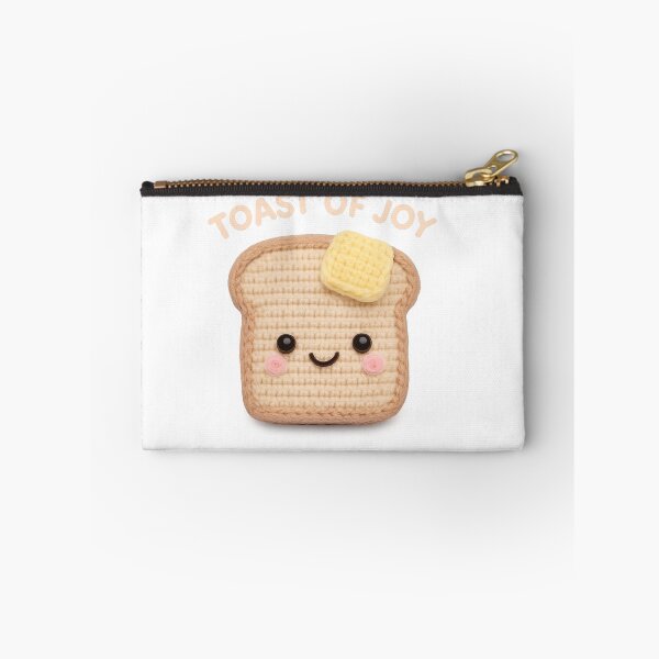 Item preview, Cute Crochet Toast with Butter Amigurumi designed and sold by Tiny Stitch World.