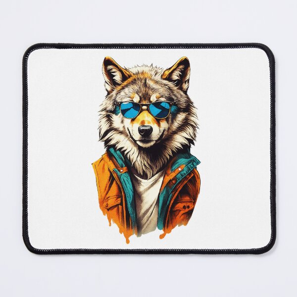 Item preview, Cool Wolf with Sunglasses designed and sold by digishops.